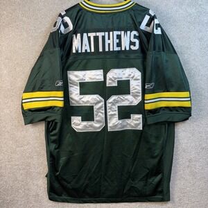 Clay Matthews #52 Green Bay Packers Jersey Reebok On Field Men's 54 Embroidered